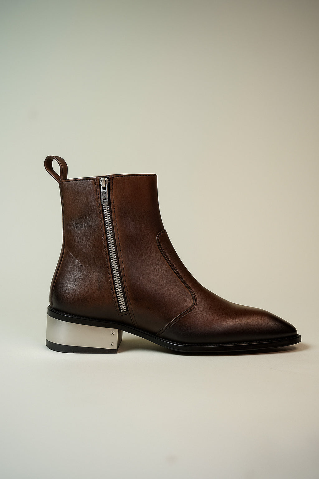 Scarface CHEALSEA Square toe (ITALIAN leather BOOTS)WITH STEEL