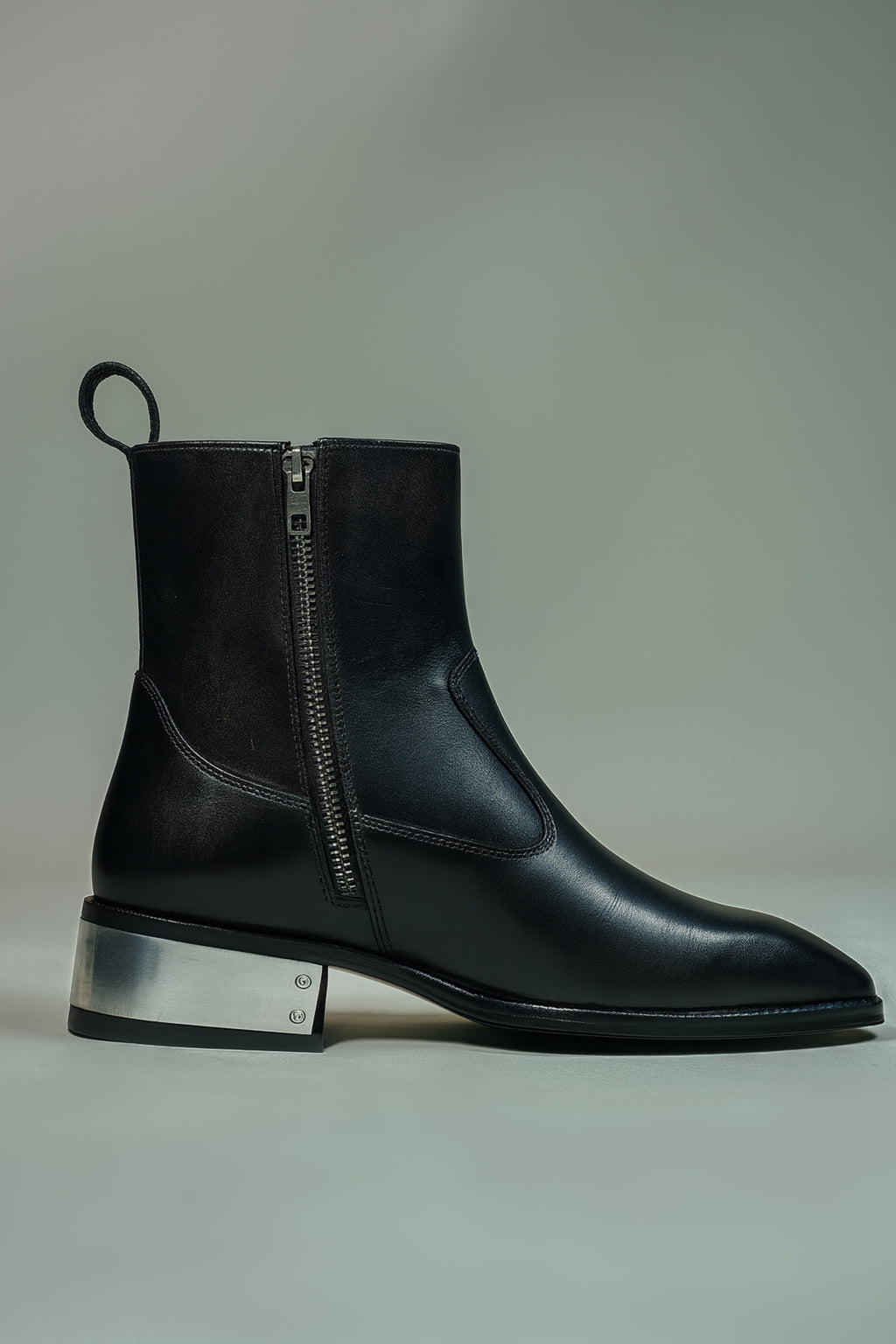 Scarface CHEALSEA Square toe (ITALIAN leather BOOTS)WITH STEEL