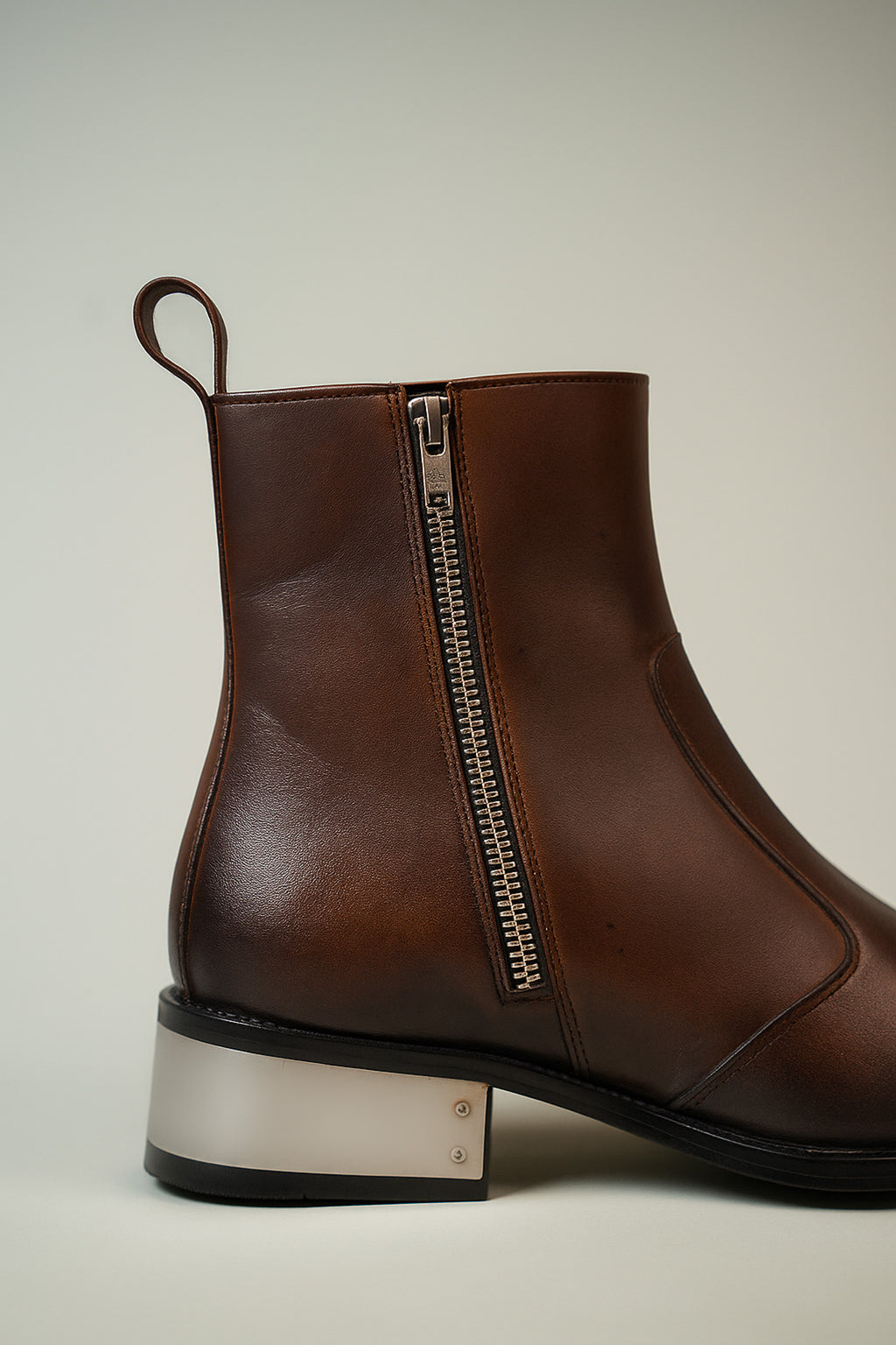 Scarface CHEALSEA Square toe (ITALIAN leather BOOTS)WITH STEEL