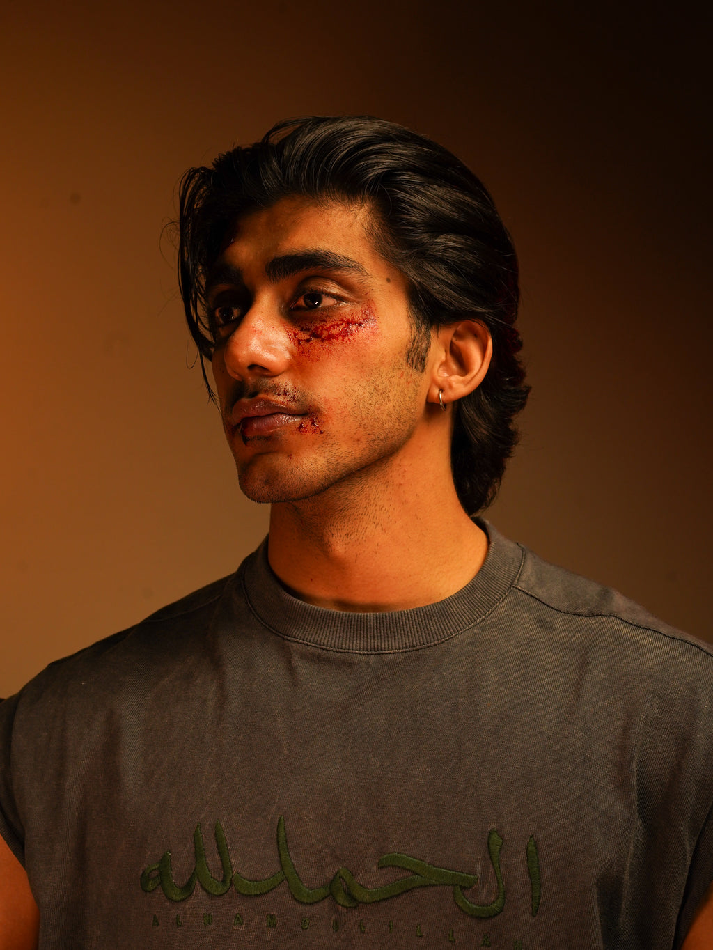 ALHAMDULILLAH EMBROIDERED Sleeveless oversize boxy fit T SHIRT