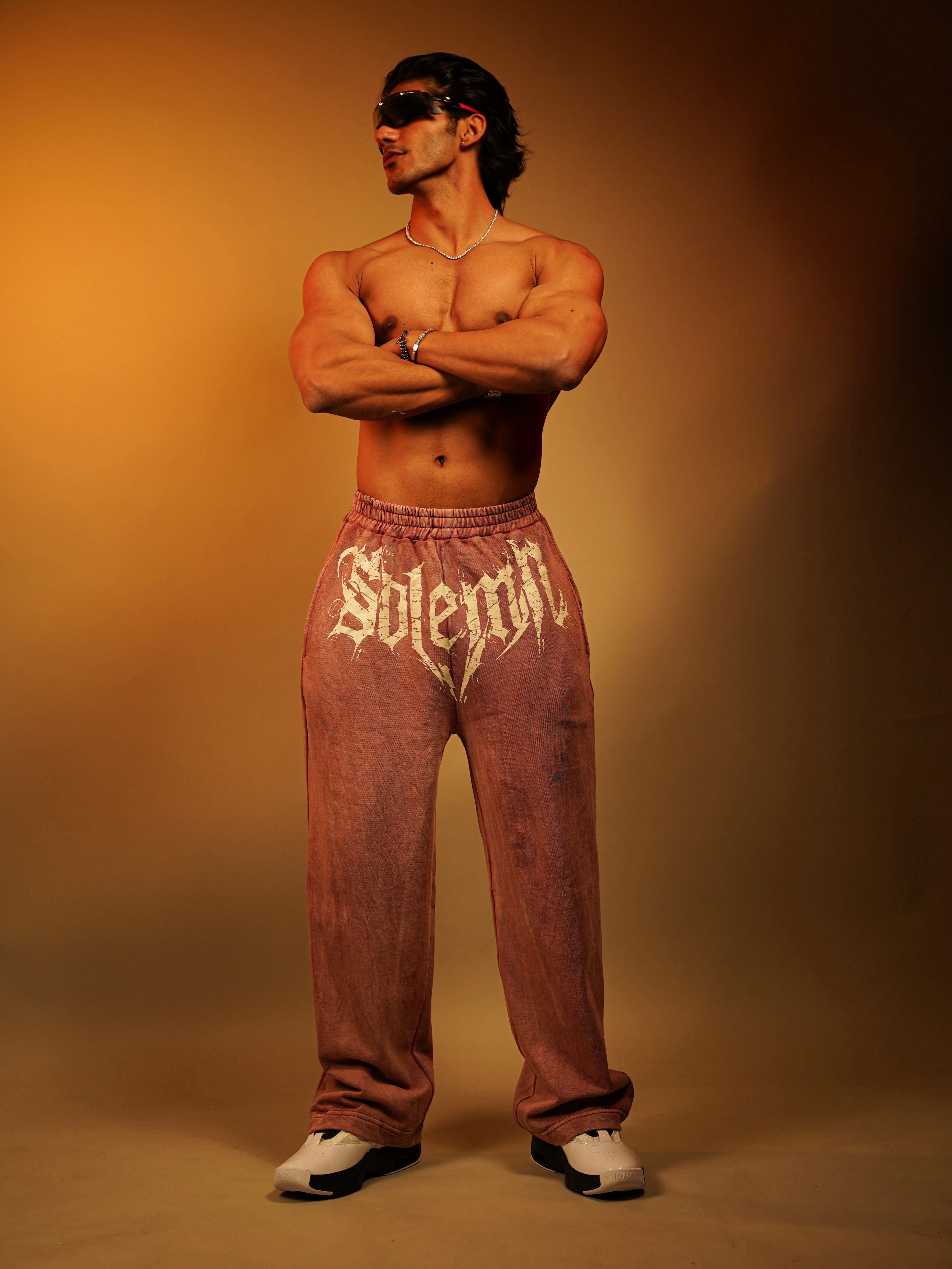 ACID ROSE LOOSE FIT PRINTED UNISEX JOGGERS