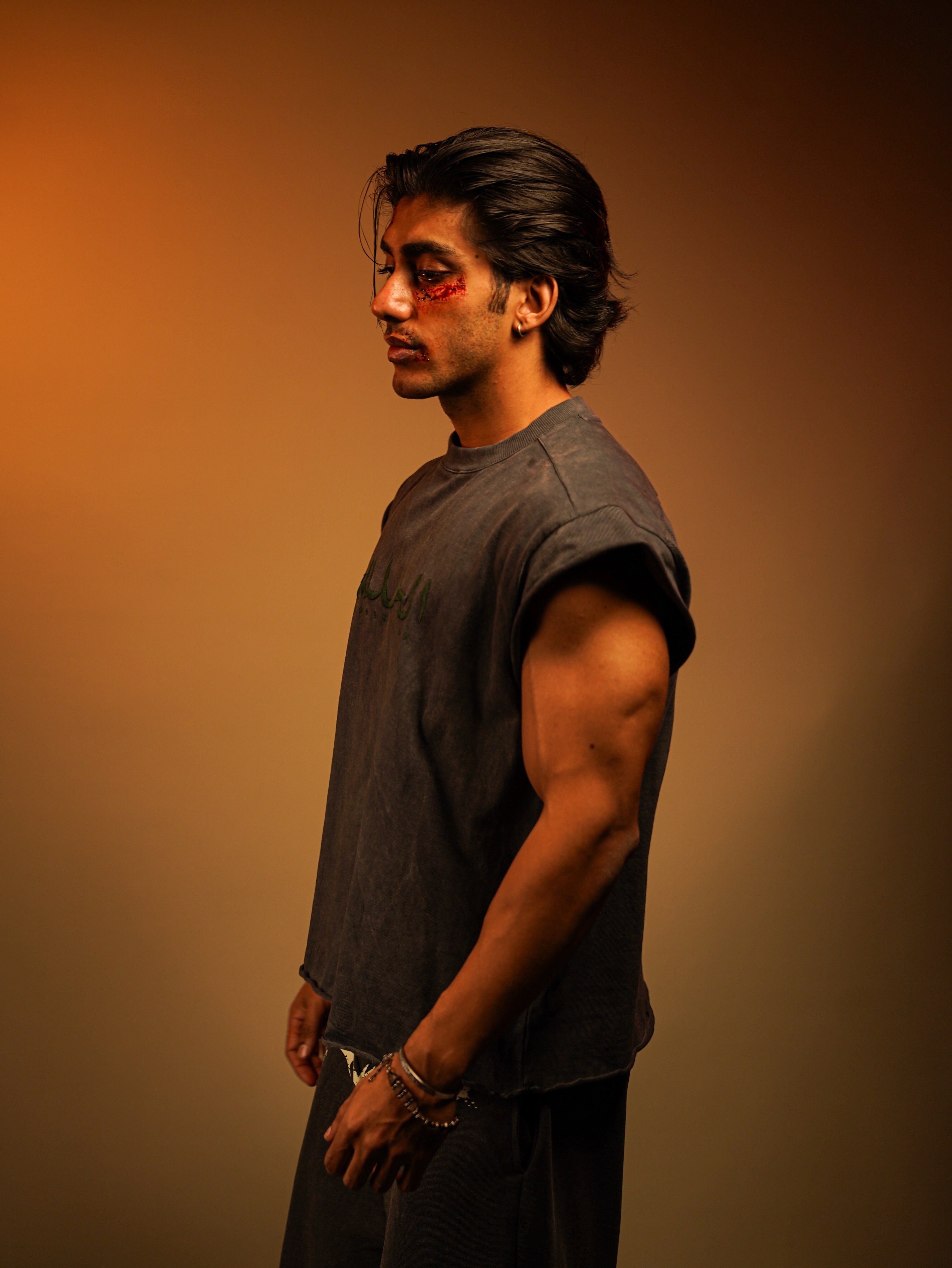 ALHAMDULILLAH EMBROIDERED Sleeveless oversize boxy fit T SHIRT