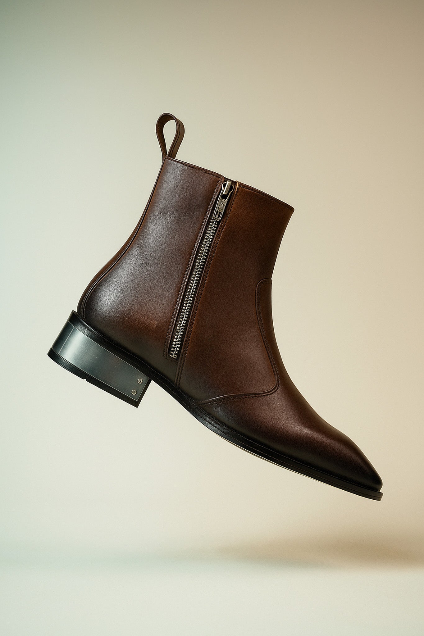 Scarface CHEALSEA Square toe (ITALIAN leather BOOTS)WITH STEEL