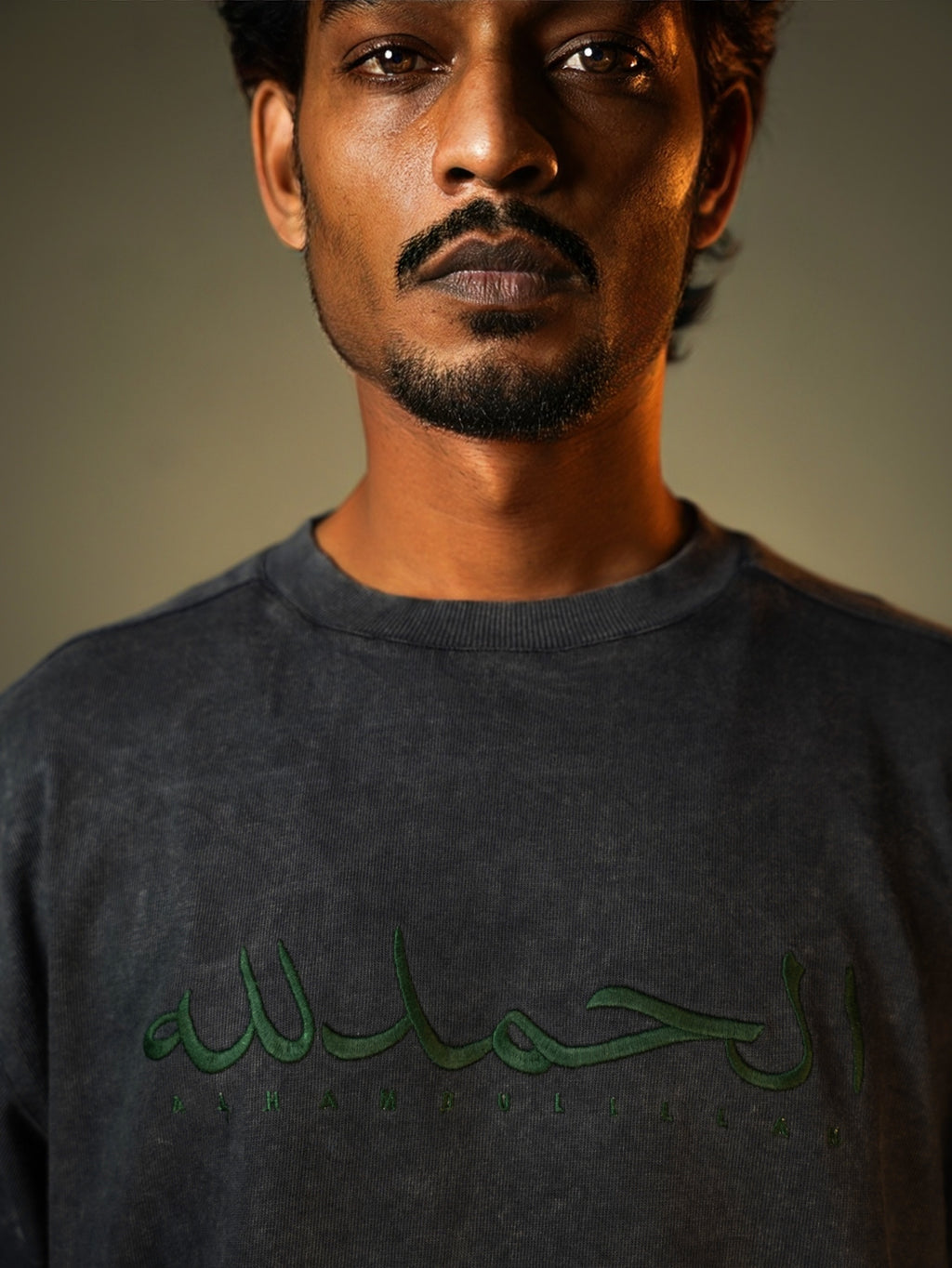 ALHAMDULILLAH EMBROIDERED half Sleeves oversize boxy fit T SHIRT