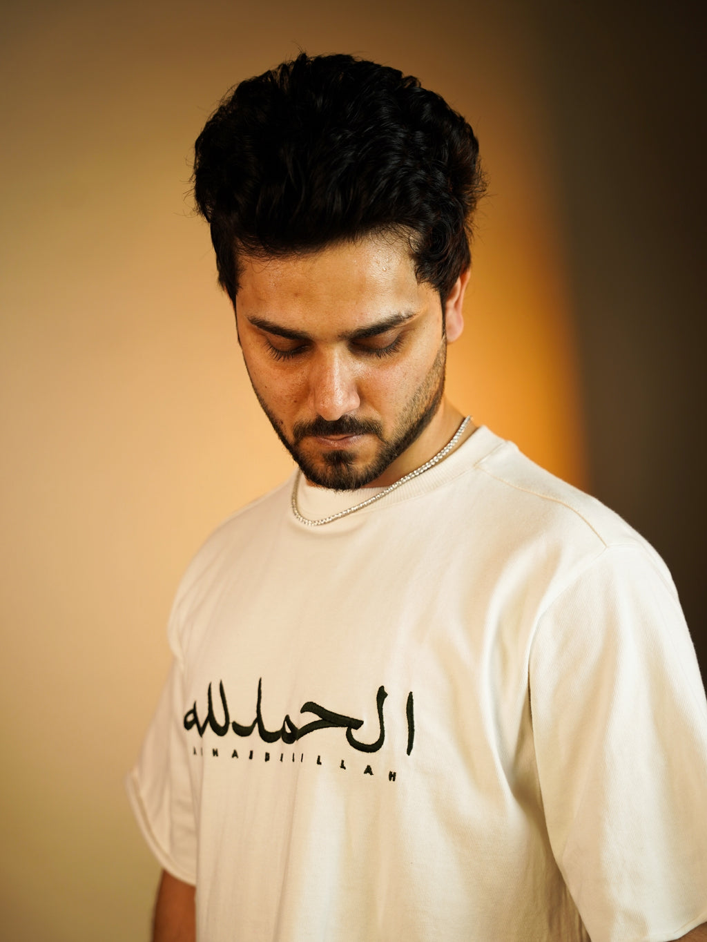 ALHAMDULILLAH EMBROIDERED half Sleeves oversize boxy fit T SHIRT
